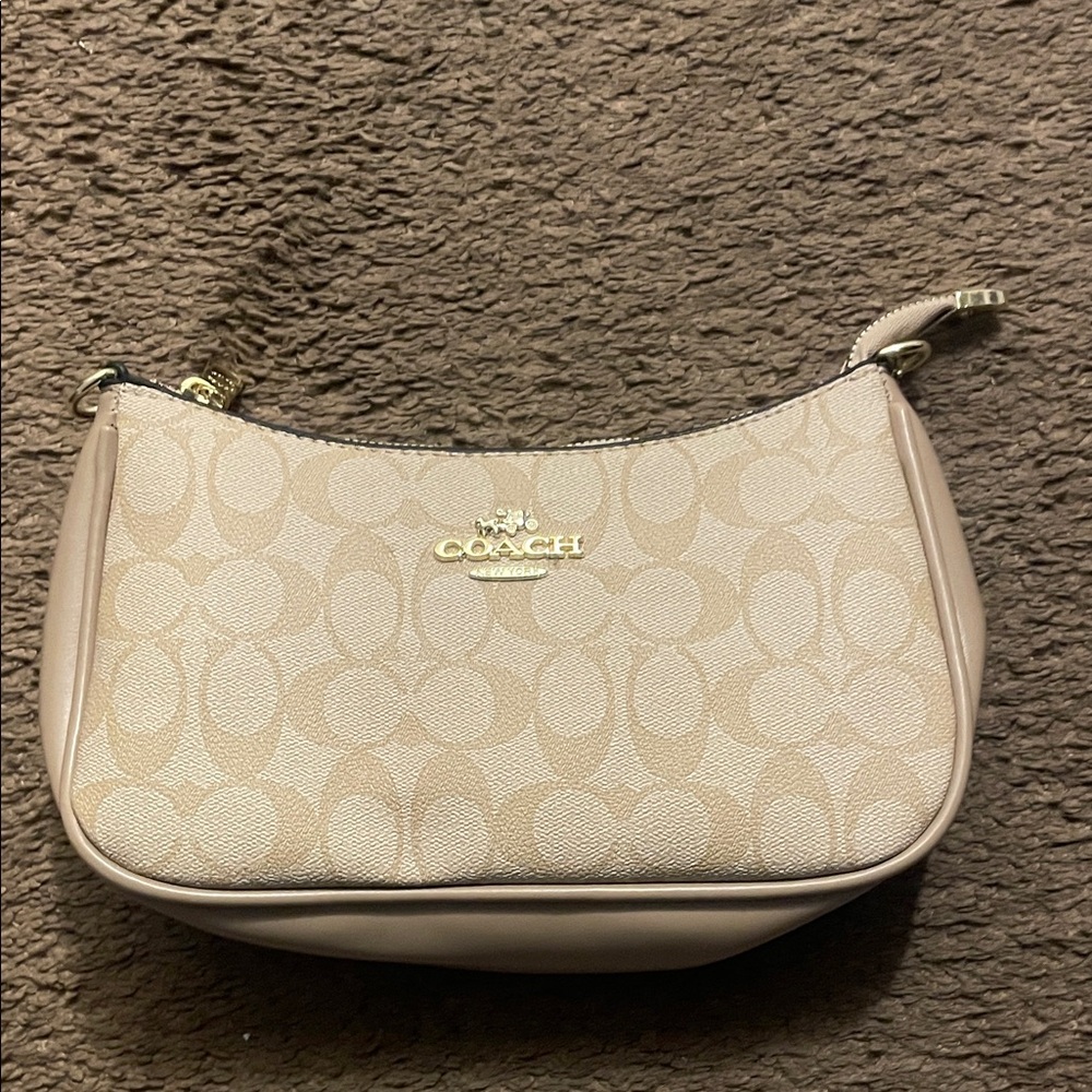 Coach Tan Signature Shoulder Bag